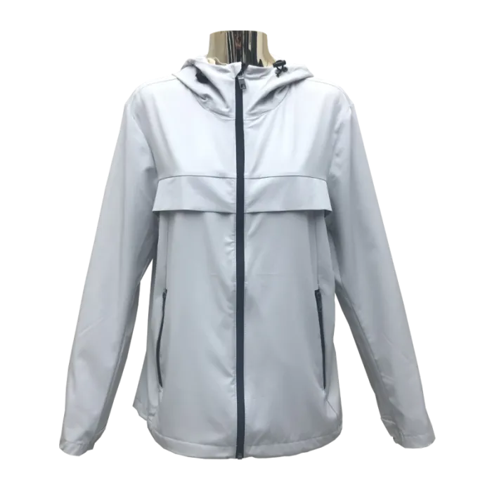 Naiste ühekihiline kerge valge jakk